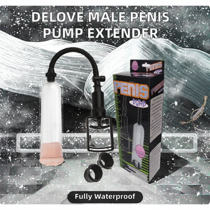 Delove Male Penis Pump <b>Dildo</b> Enlarge Longer Device Powerful Sucking Waterproof Sex Toy <b>for</b> <b>Men</b> Extender - Product Image 2