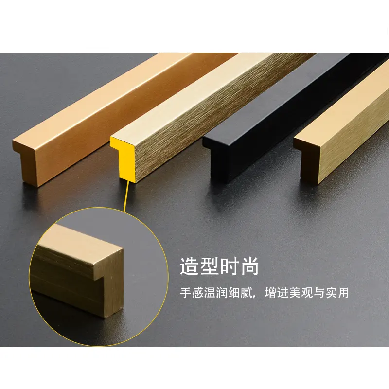 Cabinet Handles Gold Drawer Pulls Brushed Brass Kitchen Bedroom Bathroom Hardware