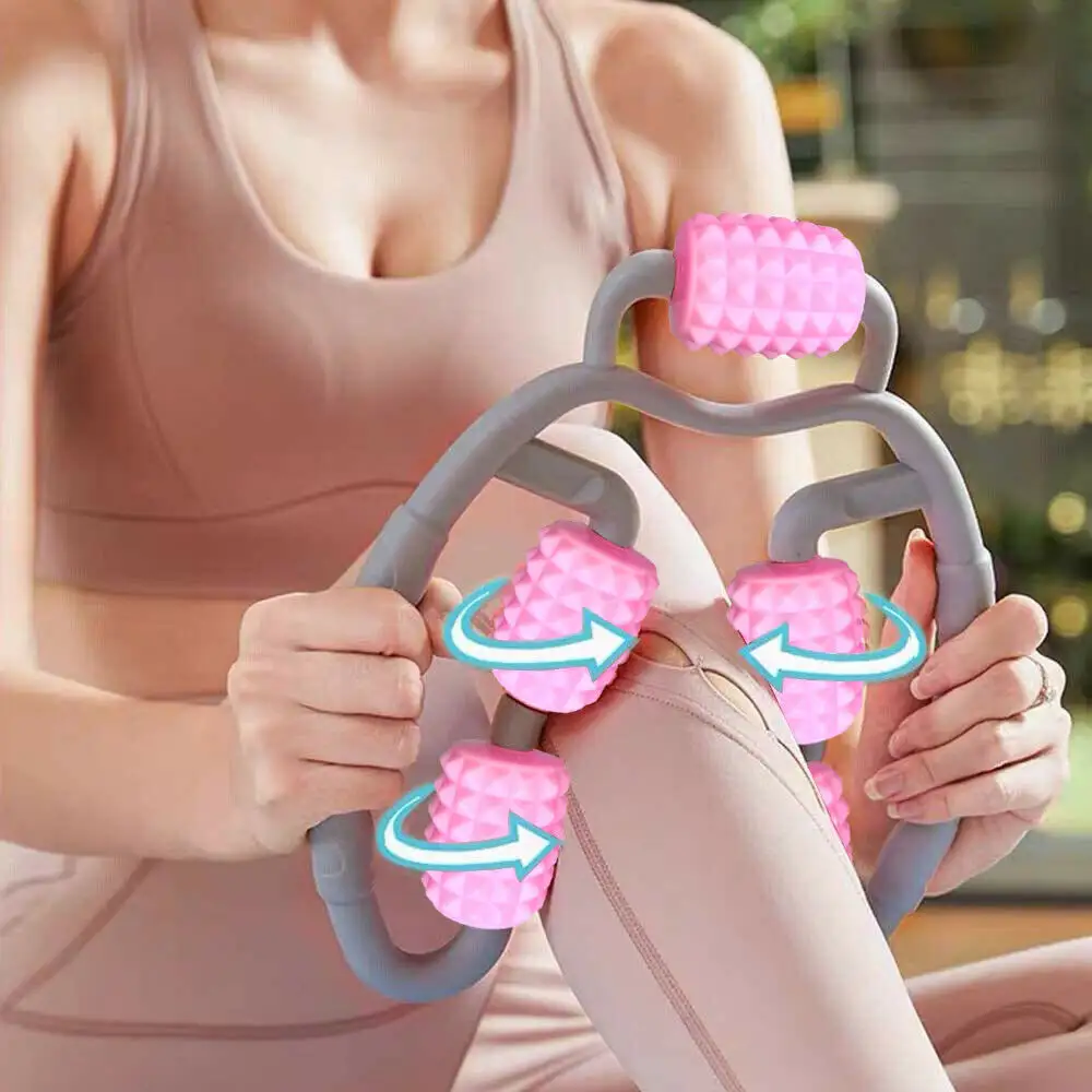 Yeni kas gevşetici Yoga spor bacak kelepçe masaj bel sopa masaj silindiri