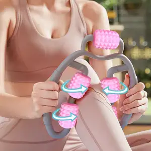Nuovo rullo di massaggio del bastone della vita del massaggiatore del morsetto della gamba di forma fisica di Yoga del rilassamento muscolare