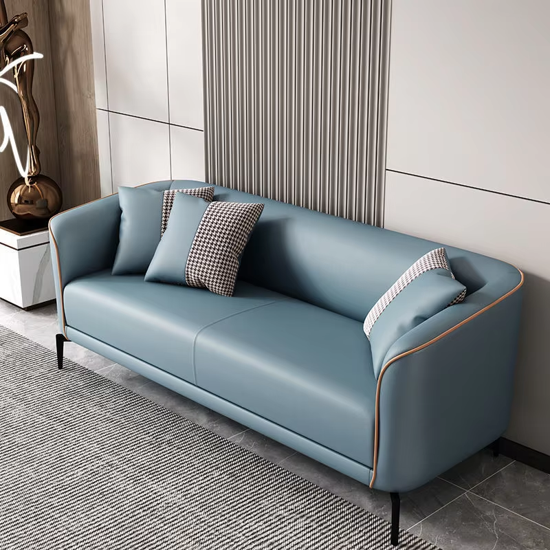Light gray-light luxury leather