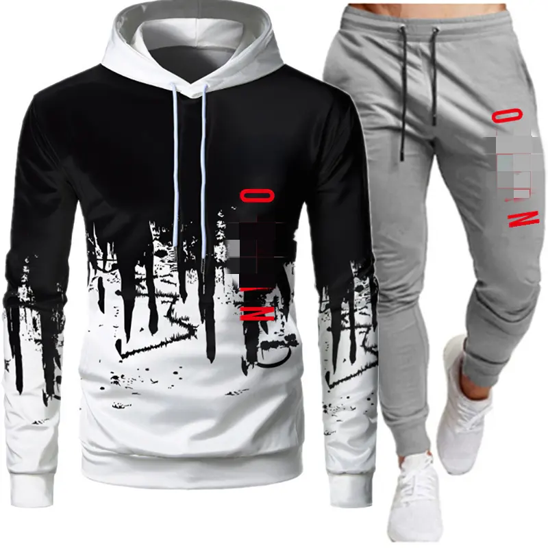 Herenkleding Mode Trainingspak Casual Sportpak Heren Hoodies Sweatshirts Sportkleding Jas Broek Heren Set