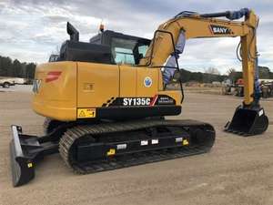 Excavadora hidráulica SY135C de calidad confiable Excavadora mediana de 13 toneladas a precio barato Excavadoras de orugas chinas - Product Image 2