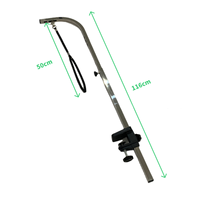 Support en acier inoxydable pour table de toilettage pour animaux, bras de suspension simple, réglable en hauteur, avec pince de câble – Vente en gros