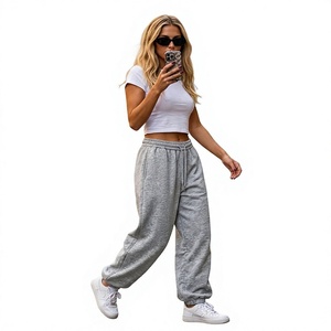 Pantalon de jogging ample en molleton unisexe pour homme – Idéal pour l'hiver, décontracté et ample - Product Image 4
