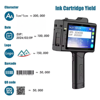 12,7mm portátil de mano fecha de caducidad impresión código Qr impresora de inyección de tinta pistola Tij lote máquina de codificación de código de barras