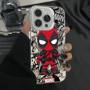 Thời Trang <span class=keywords><strong>Spiderman</strong></span> Bạc Điện Thoại Di Động Trường Hợp Đối Với Iphones 15 Pro Max 16 Cộng Với 14 13 12 Imd Trong Suốt Chống Sốc Trở Lại Funda Bìa - Product Image 6