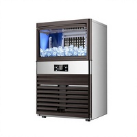 Machine à glaçons commerciale 60 kg/24 h avec affichage numérique LED pour restaurant, café, bar