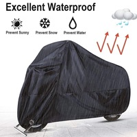 Housse de moto imperméable en tissu résistant à l'usure pour scooter intérieur et extérieur Housse de moto toutes saisons en polyester de soie anti-poussière