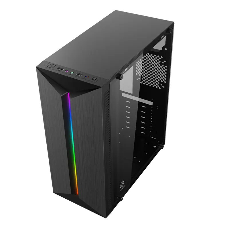 SNOWMAN Factory OEM Benutzer definiertes Computer-PC-Gehäuse Gaming ATX-Gehäuse & Türme Glass chrank mit RGB-Lüftern für den Desktop