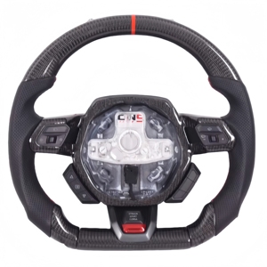 Volant en fibre de carbone personnalisé pour Lamborghini LP550 LP560 LP570 URUS convertible de volant de course - Product Image 1