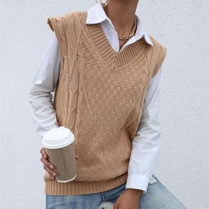<span class=keywords><strong>Pull</strong></span> sans manches en maille torsadée épaisse et duveteuse pour <span class=keywords><strong>femme</strong></span>, style islandais, idéal pour l'automne et le bureau - Product Image 4
