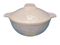 En gros, récipients de stockage alimentaire blancs pour cuisine, organisateurs de cuisine, ensemble de cuisine pour réceptions, pot à soupe en céramique ronde en porcelaine