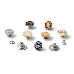 Botones de Metal de Alta Calidad para Jeans, 17mm 20mm 25mm, Botones y Remaches de Aleación de Latón con Forma de Estrella y Donut, Proveedor - Product Image 3
