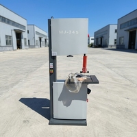 Scie à ruban verticale automatique avec table inclinable de 0 à 45 degrés, scie à bois robuste pour le travail du bois massif