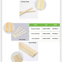 Baguettes en bambou jetables naturelles non polies en vrac vente en gros de fournisseur de sushi à emporter de restaurant écologique