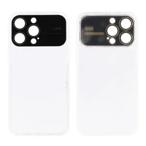 Capa para celular com janela grande 2.0TPU para iPhone