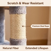 Arbre à chat moderne et écologique en bois, tour pour chat, condo, maison pour chat, intérieur/extérieur, emballage carton, jouet d'activité pour gratter, se cacher et grimper