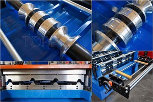 자동 폭 조정 컬러 스틸 사다리꼴 루핑 시트 금속 패널 롤 성형 기계 IBR 지붕 시트 만들기 기계 - Product Image 4