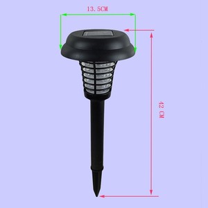 Lámpara Solar Antimosquitos de 13.5 cm de Diámetro y 42 cm de Altura, Impermeable, de Plástico Ecológico, para Jardín y Camping - Product Image 1