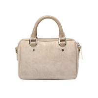 Sac carré de luxe personnalisé en daim avec fermeture éclair et poignée souple, sac à bandoulière tendance pour femme, sacs de bowling, fabricant de sacs pour femmes