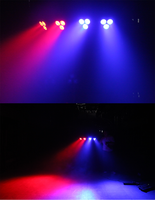 Luces LED de escenario a batería al por mayor, foco PAR de 4 cabezales con control remoto DMX512, sistema de iluminación para DJ con soporte