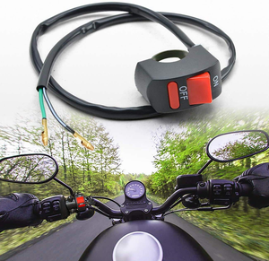 Botón de encendido/apagado Universal de 12V CC para motocicletas, bicicletas, interruptor de apagado de faros LED U5 U7 U2, interruptor de manillar de plástico duradero - Product Image 6