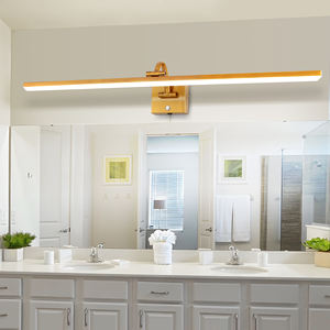 Lampes à LED pour tableaux muraux, commande tactile, lampe miroir en laiton, salle de bain, design moderne, luminaire de coiffeuse, corps en métal, applique murale - Product Image 1