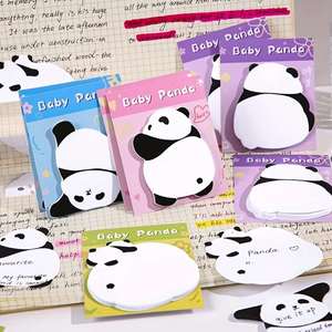 Wholesale Kawaii Panda Animal Sticky Notes Cute Self-Adhesive <b>Memo</b> <b>Pad</b> Colorful Paper Notepad Magnetic Feature for Office Use - Product Image 6
