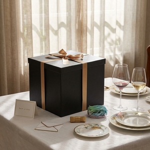 Caja de Regalo Cuadrada Grande de Cartón <span class=keywords><strong>para</strong></span> <span class=keywords><strong>Cumpleaños</strong></span>, San Valentín, Día de la Madre, Navidad, Aniversarios - Product Image 4