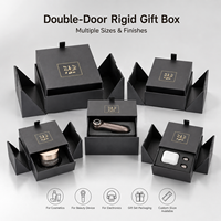 Boîte cadeau rigide à double porte personnalisée, emballage de luxe pour cosmétiques, appareils de beauté, produits électroniques, fabricant OEM