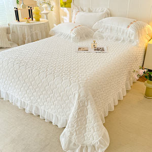 Parure <span class=keywords><strong>de</strong></span> lit en dentelle <span class=keywords><strong>de</strong></span> luxe pour mariage, <span class=keywords><strong>romantique</strong></span>, hôtel, en polyester doux, housse <span class=keywords><strong>de</strong></span> <span class=keywords><strong>couette</strong></span> 4 pièces, usage domestique - Product Image 6