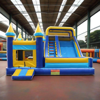 Château gonflable de taille personnalisée Maison de rebond gonflable et toboggan aquatique pour le plaisir en plein air