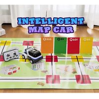 Voiture télécommandée DWI avec télécommande 2,4 GHz, jouet éducatif programmable STEM pour enfants, reconnaissance des couleurs, jouets interactifs
