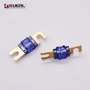Fusible de type fourche KUERL pour autoradio, 60A, bleu, pour transformateur - Product Image 1