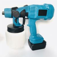 Semprotan Cat HVLP Tanpa Kabel 21V 3 Nozzle Pistol Semprot Listrik Lithium Ion Alat Pengecatan Furnitur Dinding Pagar Mobil Grosir OEM ODM