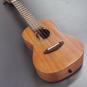 Kit de guitare acoustique pleine en acajou massif à 4 cordes avec touche en palissandre indien et finition mate pour débutants, étudiants et adultes - Product Image 1