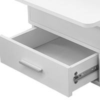 Table de manucure et pédicure mobile moderne blanche, très vendue, avec collecteur de poussière et en MDF, pour salon et centre commercial, soins des ongles et des pieds