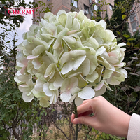 Dalian Chermy 2026 Nouvelle Grande Tête d'Hortensia Vert 19 Couleurs Fleur Artificielle en Soie Hortensia Vente en Gros