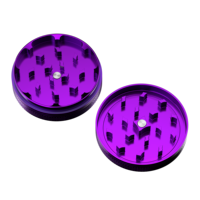 Broyeur d'herbes Vagrinders 63 MM 2 parties dents de requin magnétiques broyeur d'épices à tabac accessoires pour fumer broyeur d'herbes