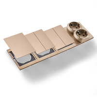 Interruptores y Enchufes de Pared WESA Ultrafinos con Botón Pulsador de 1/2/3 Vías, Enchufe Europeo de 1/2 Vía, Combinación Libre, Diseño Moderno de Lujo