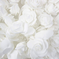 Roses en mousse artificielles faites à la main de 3.5cm 50/100 sacs-Touche naturelle réelle longue durée 3-5 ans pour Noël Halloween fête des pères