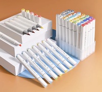 Marqueurs à alcool 48 couleurs, pointe de pinceau, ensemble de marqueurs de croquis d'art à double pointe pour artistes adultes, illustration de coloriage