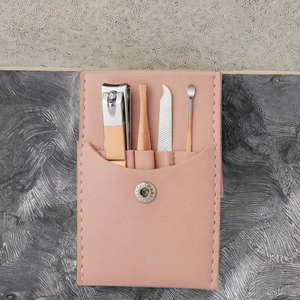 CONA CONA0005 Set Mini Manicure e Pedicure 5-in-1 in Acciaio Inossidabile, Tagliaunghie Portatile Professionale con Borsa, Set Regalo Promozionale - Product Image 3