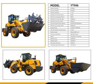 1.8टन 2टन 2.5टन छोटे आकार का व्हील ड्राइव फ्रंट टाइप मिनी लोडर - Product Image 2