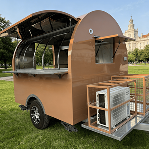 Carrito de Bar Móvil, Remolque de Café, Remolque de Comida con Cocina Completa, Carrito de Venta de Hot Dogs, Camión de Helados Móvil, Camión de Comida Callejera - Product Image 4