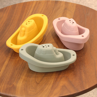 Lot de 6 jouets baignoire empilables en plastique PP écologique, bateaux, pour enfants de 5 à 7 ans, design unique, jouets éducatifs QF QF-017