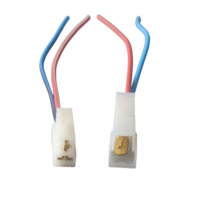 Connecteur électrique mâle-femelle 2 broches 6,3 mm, faisceau de câbles pour moto
