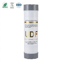 Filtro de Carbón de Cáscara de Coco UDF de 10 Pulgadas, Elimina el Olor a Cloro, para Purificador de Agua Debajo del Fregadero, Uso Doméstico y en Automóviles