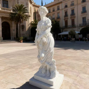 Statua <span class=keywords><strong>Greca</strong></span> della Dea Antica, Scolpita a Mano in Pietra Naturale, Tradizionale, Durevole, Superficie Lucidata, Figura da Giardino, Decorazione per Esterni, 1 Anno - Product Image 2